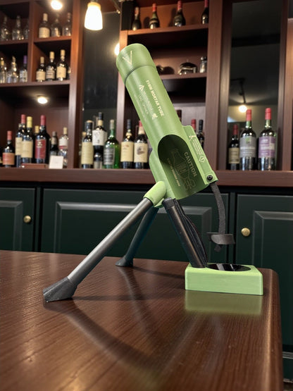 51mm Beer Bottle Mortar Bottle Opener – Novelty Cap-Launching Desk & Bar Accessory.