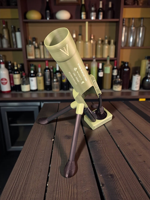 51mm Beer Bottle Mortar Bottle Opener – Novelty Cap-Launching Desk & Bar Accessory.